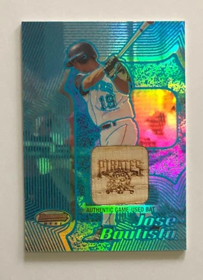 2002 Jose Bautista Bowman's Best Blue Bat  RC Roookie Pirates #129 - Image 1 of 2