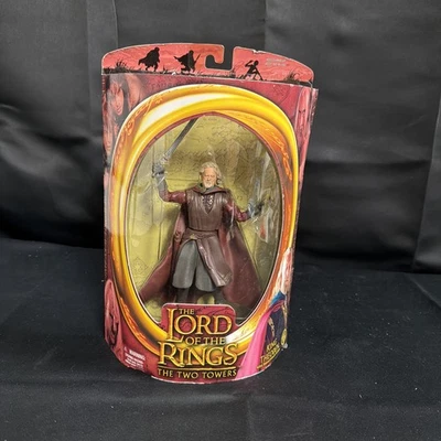 ToyBiz 2002 El Señor de los Anillos Las Dos Torres Rey Theoden figura de acción nueva Foto 1 de 4