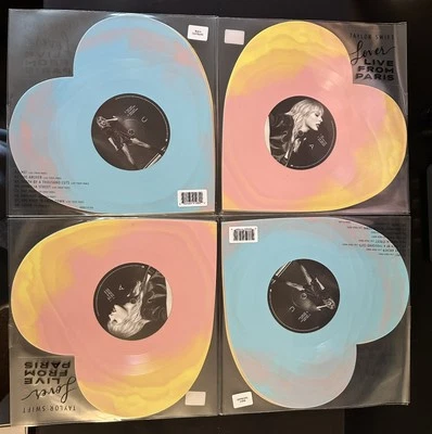 Taylor Swift - Lover Live From Paris Heart Shaped Vinyl Global Shipping - Image 1 of 4