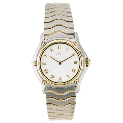Pulseira feminina Ebel Classic Wave 23mm 1057901 dois tons em excelente estado - Imagem 1 de 4