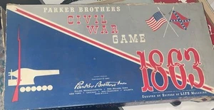 Vintage 1961 Parker Brothers Civil War Game 1863 Strategy Board Game - Complete - Picture 1 of 5