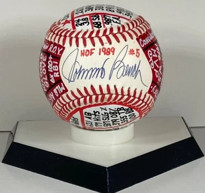 Johnny Bench Signed ONL Baseball VCBC SuperStats, Hand Painted, JSA - Picture 1 of 11