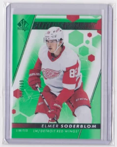 2022-23 SP AUTHENTIC FUTURE WATCH GREEN PARALLEL /199 ELMER SODERBLOM #145 WINGS - Picture 1 of 2
