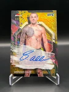 2024 Topps Finest UFC Brendan Allen Gold Shimmer Auto 23/39 - Picture 1 of 2