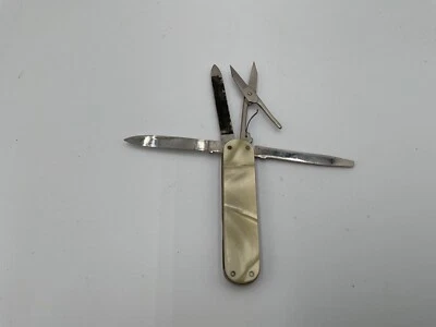 Navaja de Bolsillo De Colección Hockey Solingen Alemania Multi Herramienta Mango Perla  Foto 1 de 4