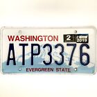 2019 United States Washington Evergreen State Passenger License Plate ATP3376