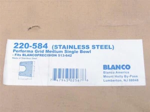 BLANCO PERFORMA Sink Grid Stainless Steel 220-584 Medium Single Bowl 513-642 - Picture 1 of 1