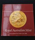 1984 Unc $1 One Dollar Mob Of Roos Coin In Royal Australian Mint Folder #1785