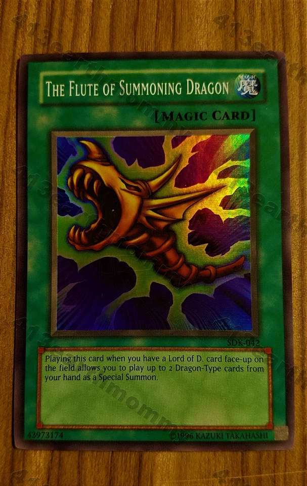 Yugioh  Holo SDK-042  "The Flute of Summoning Dragon" NMint-Mint - Image 1 of 1