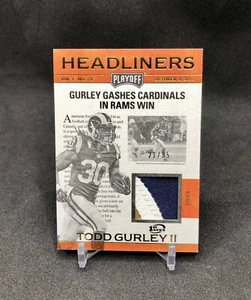 2016 Playoff Todd Gurley II /25 “1ST DOWN” CHUNKY RAMS LOGO PATCH SSP No. HL-TG - Picture 1 of 12