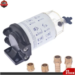 S3213 Boat Fuel Water Separator Marine for Mercury Yamaha Outboard 10 Micron US - Picture 1 of 10