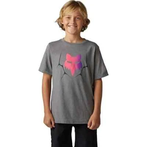 FOX RACING YOUTH SYZ TEE HEATHER GRAPHITE SIZE SMALL - 30826-185-YS - Picture 1 of 2