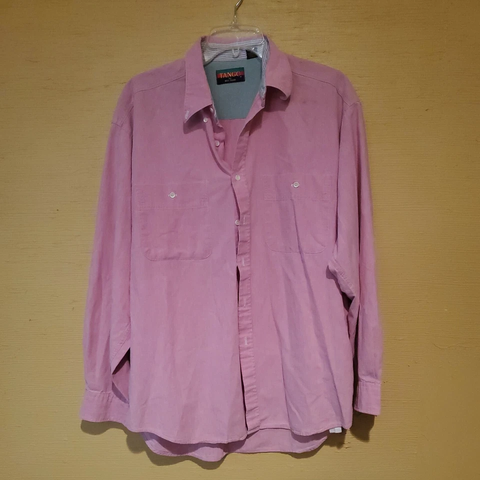 Vintage Tango by Max Raab  Men’s Long Sleeve Button Down 16 1/2 34-35 - Image 1 of 4