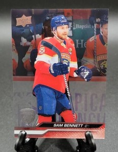 2023-24 Upper Deck Series 1 Sam Bennett Clear Cut Base #80 Panthers!!!🔥🔥🔥