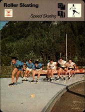 1977-79 Sportscaster Series 17 Multi-Sport Oversize Card #1702 Speed Skating