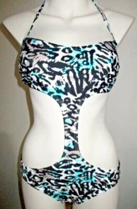Traje de baño Jane Norman Leopardo con estampado animal Monokini talla 6-14 - Imagen 1 de 2