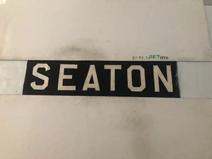 Aberdeen 159 1960’s Vintage Linen Bus Blind 30”- Seaton - Picture 1 of 9