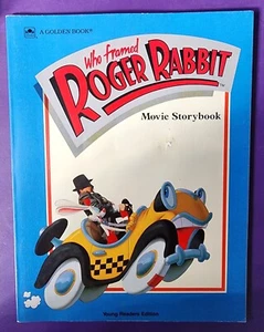 Who Framed Roger Rabbit Hardcover 1988 Golden Book A Movie Storybook-Bob Hoskins - Picture 1 of 5