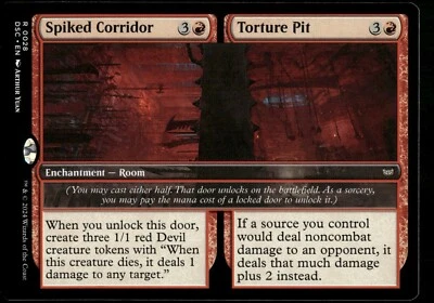 Spiked Corridor   Torture Pit #28 MTG Duskmourn NM X1 - Image 1 of 3