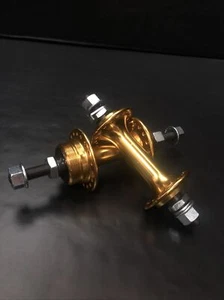 36h Gold Alloy Bmx Bike Bicycle Hub Set freewheel fit:Gt Powerlite Suzue Se Dyno - Picture 1 of 12
