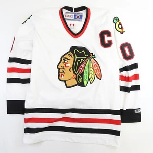 Maglia vintage Chicago Blackhawks Clark Griswold CCM taglia XL cucita NHL - Foto 1 di 6