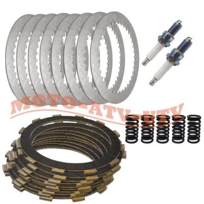 Clutch Friction Steel Plates Kit & Spark Plug for Suzuki Intruder VL1500 1998-09 Foto 1 de 4
