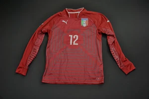 GAME WORN Salvatore Sirigu Italy Soccer Jersey Puma Italia Goalie 101222S - Picture 1 of 7