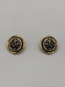 MICHAELA FREY WIEN Earrings Gold Women's Vintage - Picture 1 of 4