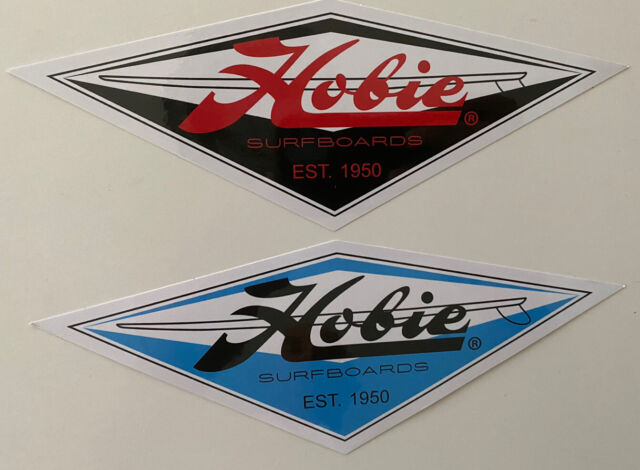 VINTAGE 60'S HOBIE SUPER SURFER SKATEBOARD STICKER, NEW VINYL