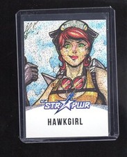 2018 Cryptozoic DC Bombshells 2 ST07 Star Pwr SILVER Hawkgirl card.