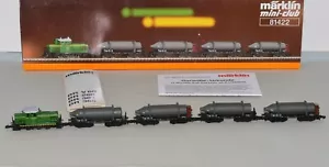 Spur Z Märklin 81422 SKW Trostberg Diesel Weiche 5 polig 4 Hartmetallwagen Neu in OVP - Bild 1 von 11