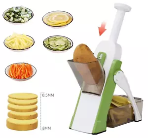 AFFETTA VERDURE MANUALE MANDOLINA TRITA TAGLIA SPESSORE REGOLABILE AFFETTATRICE - Foto 1 di 7