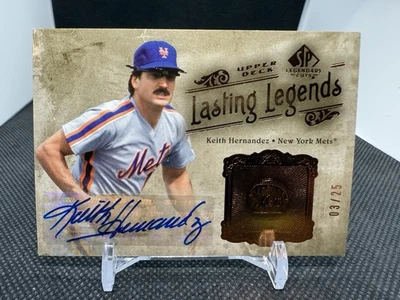 2005 SP Legendary Cuts Lasting Legends Auto /25 Keith Hernandez #LL-KH Auto - Image 1 of 4