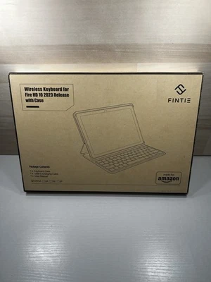 Amazon - Keyboard Case for Fire HD 10 (2023 Release) - Black - Image 1 of 2