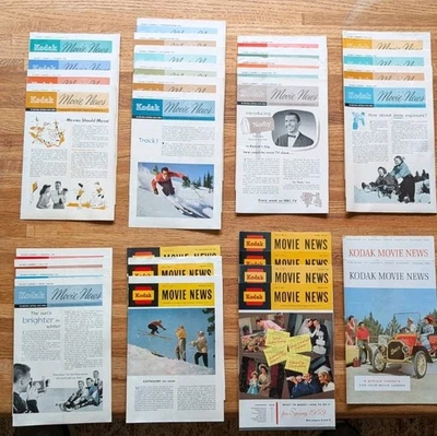 1953-1959 KODAK Movie News Magazine, Volumes 1-7 COMPLETE With Folder + (2) 1960 - Image 1 of 4