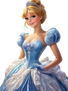 Disney Princess Cinderella Vinyl Car Decal Sticker – Waterproof & UV-Resistant - Picture 1 of 1