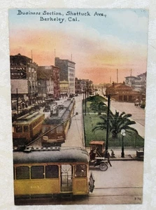 170e. EARLY MITCHELL PC, BUSINESS SECTION, SHATTUCK AVE, BERKELEY, CA. TROLLIES+ - Picture 1 of 2