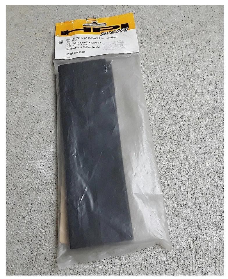 Tira de espuma para neumáticos profesionales de 2,2" negra 57x35 mm 4p HPI 4697 Super Nitro RS4 Rally de colección Foto 1 de 1