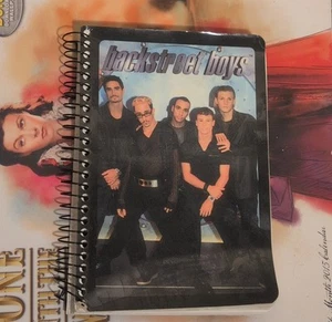 Backstreet Boys Notebook Rare Vintage 90s Spiral Bound 8 in x 5.5 BSB 1998 - Picture 1 of 3