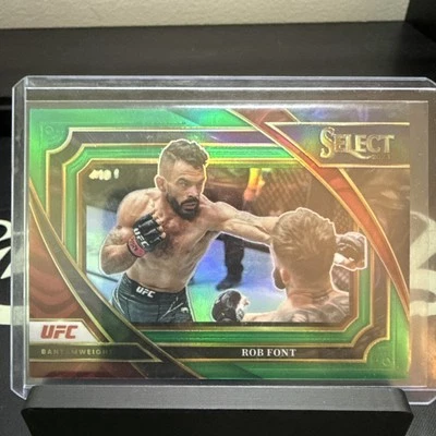 2023 Select UFC Green Mezzanine /5 BOOKEND  Rob Font #390 1/5 FIRST ON PRINT  - Image 1 of 3