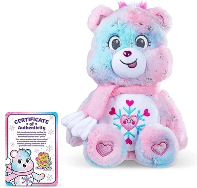BRANDED Care Bears Collector Edition 14" Snowflake Sparkle Bear Medium Size Soft Plush