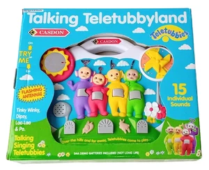 Teletubbies TALKING TELETUBBYLAND juguete interactivo divertido cuna 1996 nuevo en caja - Imagen 1 de 9
