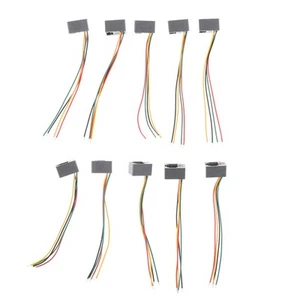 10Pcs 616E 4P4C RJ9 Female Telephone Connector Adapter with 4 WiresH`KF Qo - Afbeelding 1 van 6