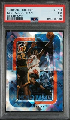 1999 Upper Deck HoloGrFX HoloFame #HF-1 MICHAEL JORDAN PSA 5 - Image 1 of 2