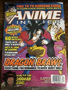 WIZARD Anime Insider Magazine #10 2003 Dragon Brawl sealed YU YU Hakusho Cards - Picture 1 of 2