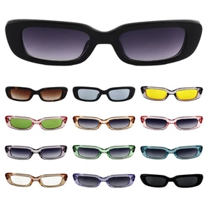 Schmale Sonnenbrille Highlight 60er Vintage verschiedene Farben - Bild 1 von 43
