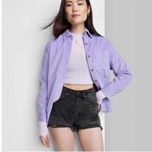 Damen-Jeansshorts hoher Bund EasyRigid abgeschnitten 12 - Schrittlänge 2,5" Wild Fable - Bild 1 von 11
