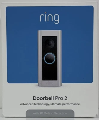 Timbre Ring Wired Pro (Video Doorbell Pro 2) - Níquel satinado con movimiento 3D Foto 1 de 4