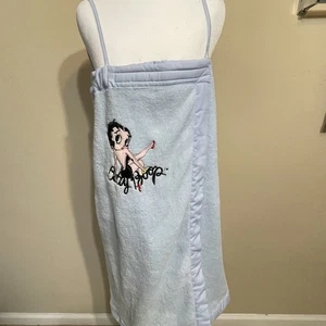 2005 Betty Boop Towel Wrap Light Blue  Women’s Size Large - Picture 1 of 7