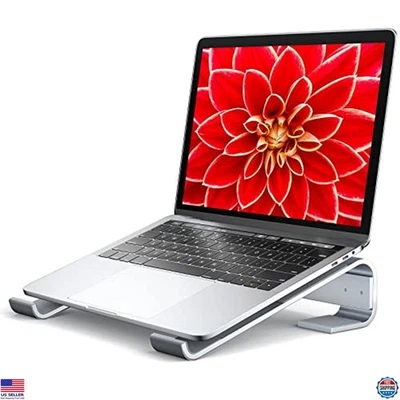 Soporte ergonómico de aluminio para portátil, elevador ventilado para portátiles de 11-17,3 pulgadas Foto 1 de 4